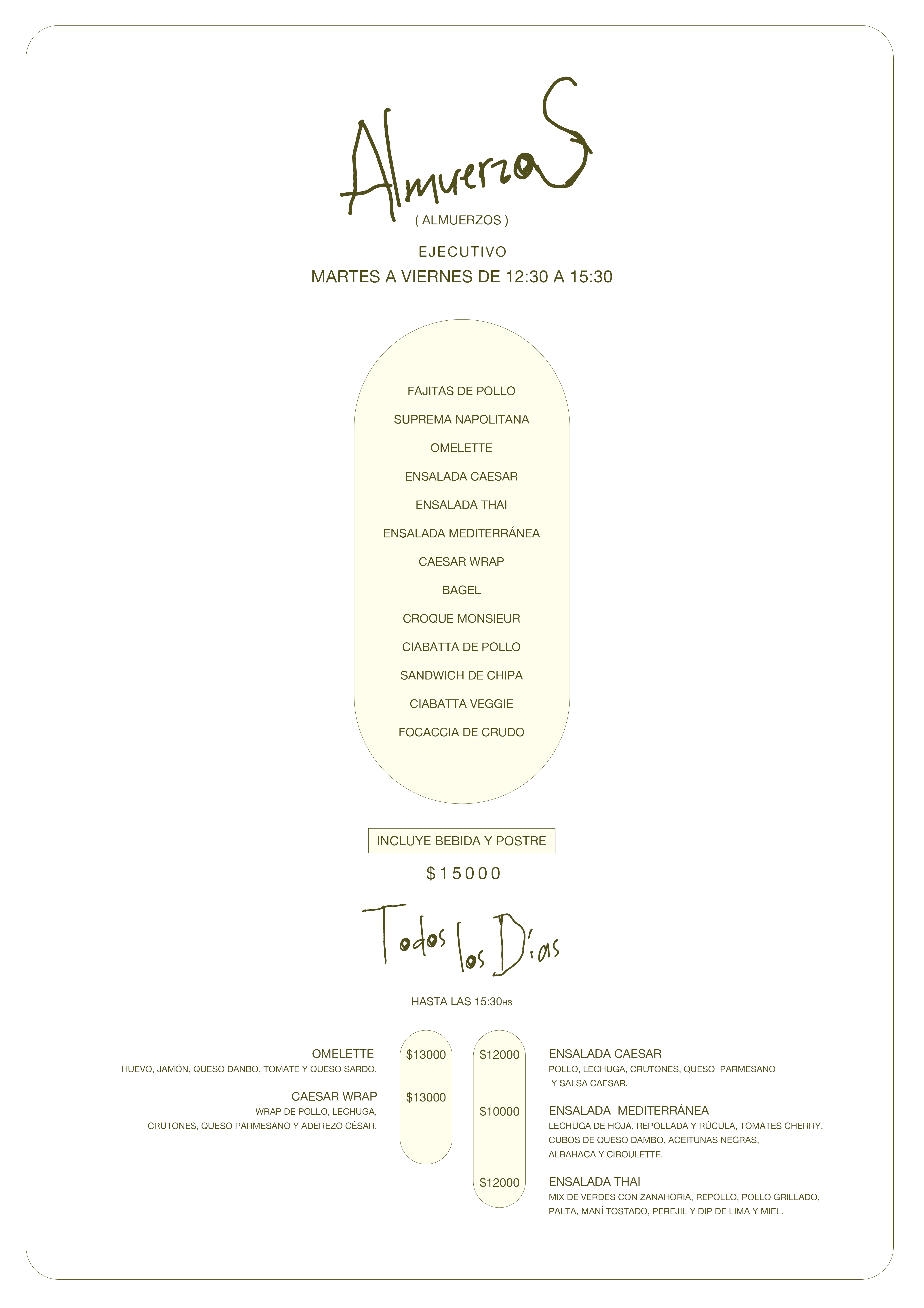 Menú cafetería página 4